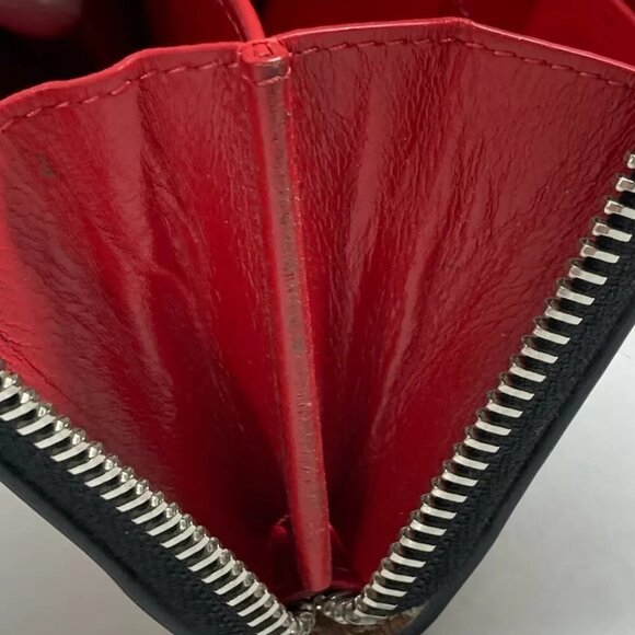 Christian Louboutin Wallet Coin Compartment craft logo Zip Around coin purse - Picture 8 of 16